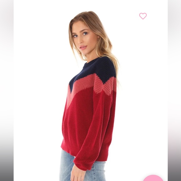 chevron front sweater by 1. State from Revolve - Picture 4 of 6